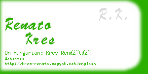 renato kres business card